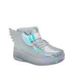Sneakers Angel para niña color plateado