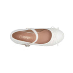 Ballerinas con tacón Tere para niña color blanco