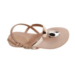 Sandalias de tacón Lisa para mujer color nude