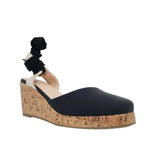 Cuña Elena para mujer color negro