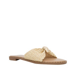 Sandalias Flats Aura para mujer color beige