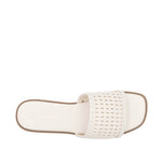 Sandalias flats Betty para mujer color blanco