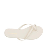 Sandalias flats Kenia para mujer color hueso