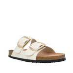 Sandalias flats Mirka para mujer color hueso