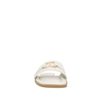 Sandalias flats Sandra para mujer color blanco