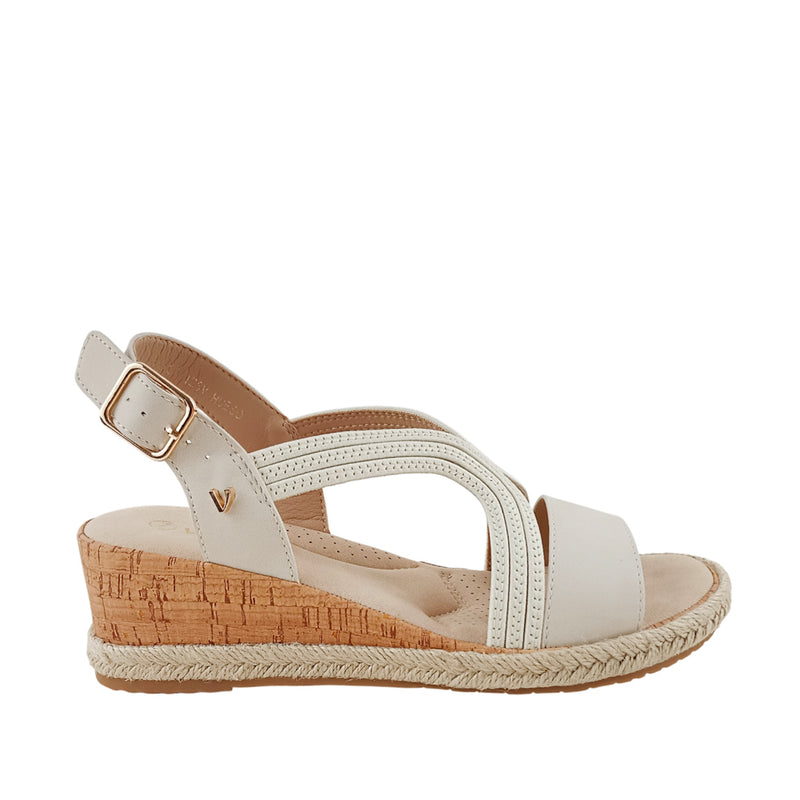 Sandalias Bianca para mujer color hueso
