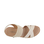 Sandalias Stacy para mujer color hueso