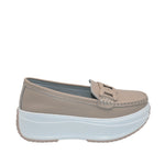 Mocasines Tamara para mujer color beige