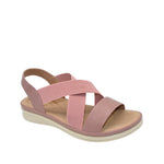 Sandalias flats Bethel para mujer color blush