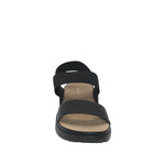 Sandalias Flats Laura para mujer color negro