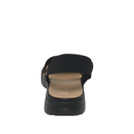 Sandalias Flats Laura para mujer color negro