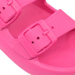 Sandalias Flats Elsa para niña color fucsia