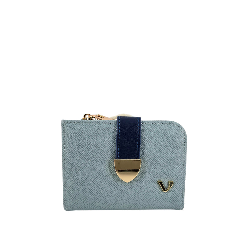 Billetera Fany para mujer color celeste