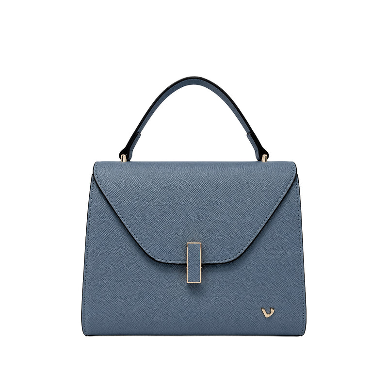 Cartera satchel Lilianne para mujer color celeste