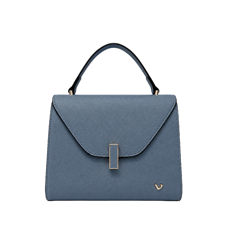 Cartera satchel Lilianne para mujer color celeste