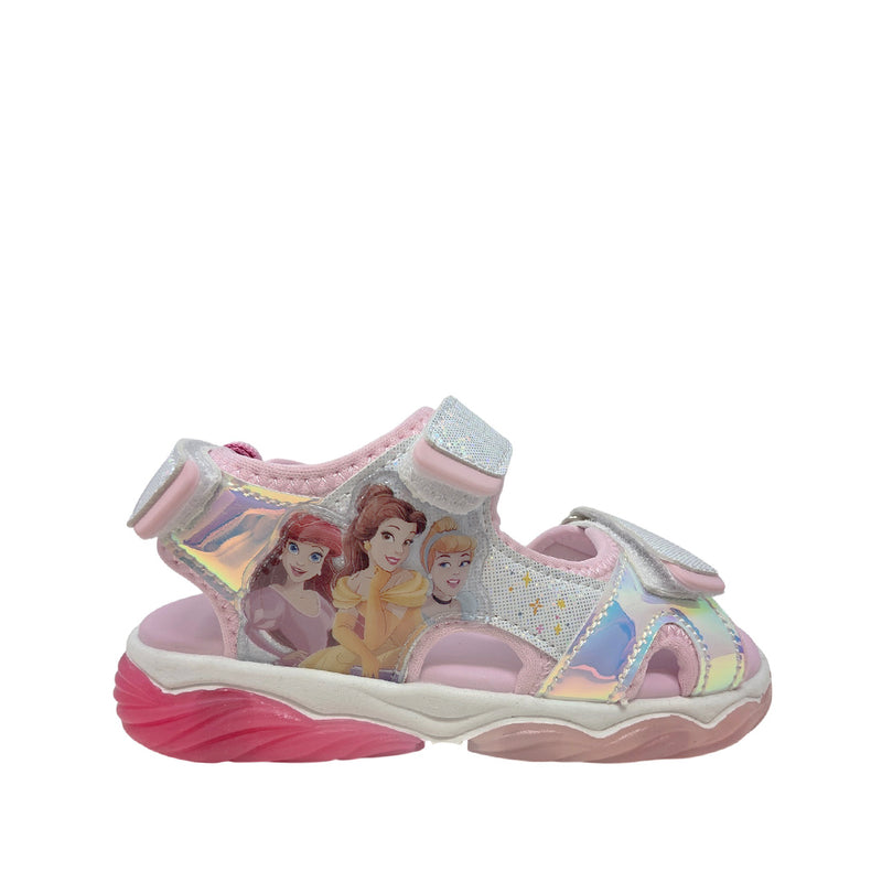 Sandalias flats Princess para niña color rosado
