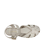 Sandalias Flats Yara para mujer color blanco