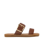 Sandalias flats Sofia para mujer color tan