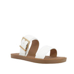 Sandalias flats Sofia para mujer color blanco