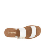 Sandalias flats Sofia para mujer color blanco
