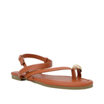 Sandalias flats Pina para mujer color tan