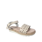 Sandalias flats Irene para niña color blanco