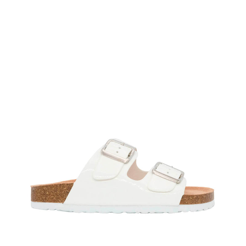 Sandalias Flats Beatriz para niña color blanco