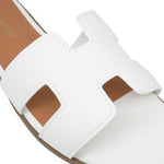 Sandalias Flats Lucia para mujer color blanco