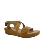 Sandalias de cuña Carmen para mujer color tan
