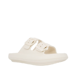 Sandalias flats Chunky para mujer color hueso