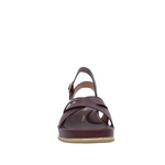 Sandalias de cuña Ines para mujer color vino