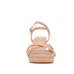 Sandalias de tacón Astrid para mujer color nude
