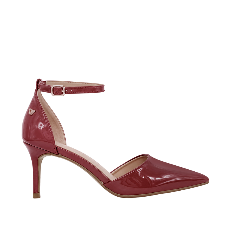 Tacones Claudia para mujer color vino