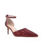 Tacones Claudia para mujer color vino