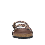 Sandalias flats Luciana para mujer color animal print