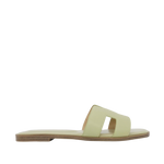 Sandalias flats Lucia para mujer color lima