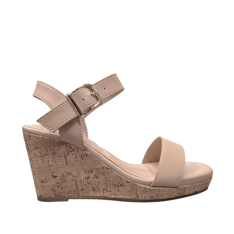 Sandalias de plataforma Maia para mujer color nude