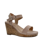 Sandalias de plataforma Maia para mujer color nude