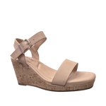 Sandalias de plataforma Maia para mujer color nude