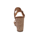 Sandalias de plataforma Maia para mujer color camel