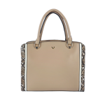 Cartera satchel Noelle para mujer color nude