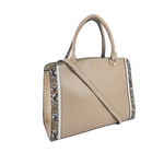 Cartera satchel Noelle para mujer color nude