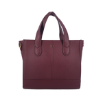 Cartera satchel July para mujer color vino