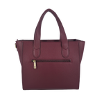 Cartera satchel July para mujer color vino