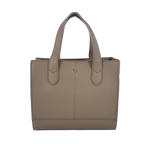 Cartera satchel August para mujer color taupe