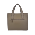 Cartera satchel August para mujer color taupe