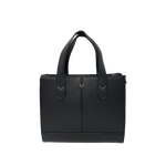 Cartera satchel September para mujer color negro
