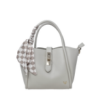 Cartera satchel Cammie para mujer color hueso