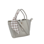 Cartera satchel Cammie para mujer color hueso