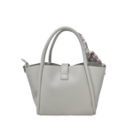 Cartera satchel Cammie para mujer color hueso